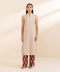 2 Piece - Printed Zari Khaddar Suit